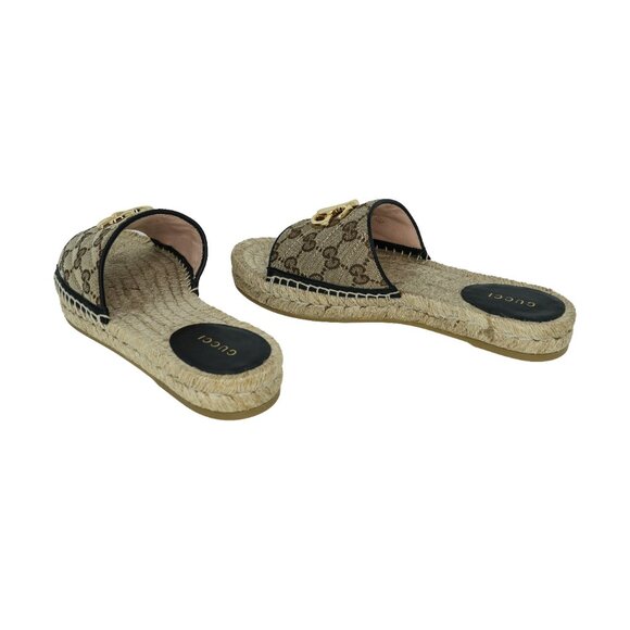 Gucci Women's GG Marmont Espadrille Slides - Picture 3 of 7